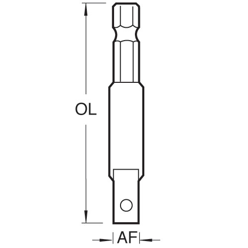 Snappy dopsleutel adaptor vierkant