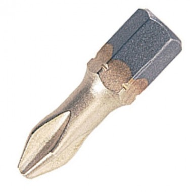 SNAP/IPH1/10 Snappy Schroefbit 25mm Phillips nr.2 Titanium (10 st.) 